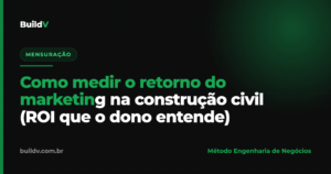 Como medir o retorno do marketing na construção civil: do investimento ao contrato — BuildV