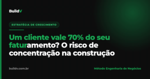 Risco de concentração de clientes na construção: por que depender de poucos contratos ameaça o faturamento — BuildV