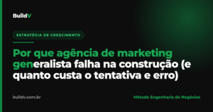 Por que a agência de marketing generalista falha na construção civil e quanto custa o tentativa e erro — BuildV